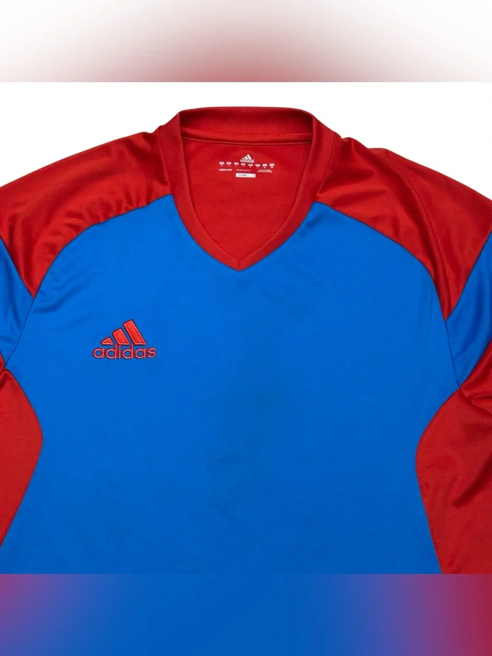 Adidas Climalite Mens Size S Goalkeeper Jersey Soccer Padded Elbow Long Sleeve